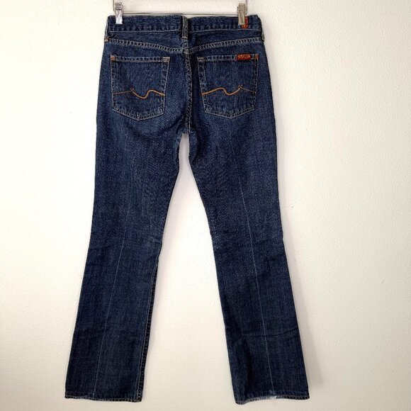 7 for All Mankind Vintage Bootcut Denim Size 28 - Picture 2 of 8